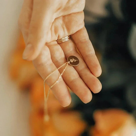 June Rose Bohemian Birth Flower Charm Necklace - Picture 5 of 11